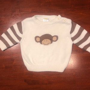 0-3 Months Gymboree Monkey Sweater